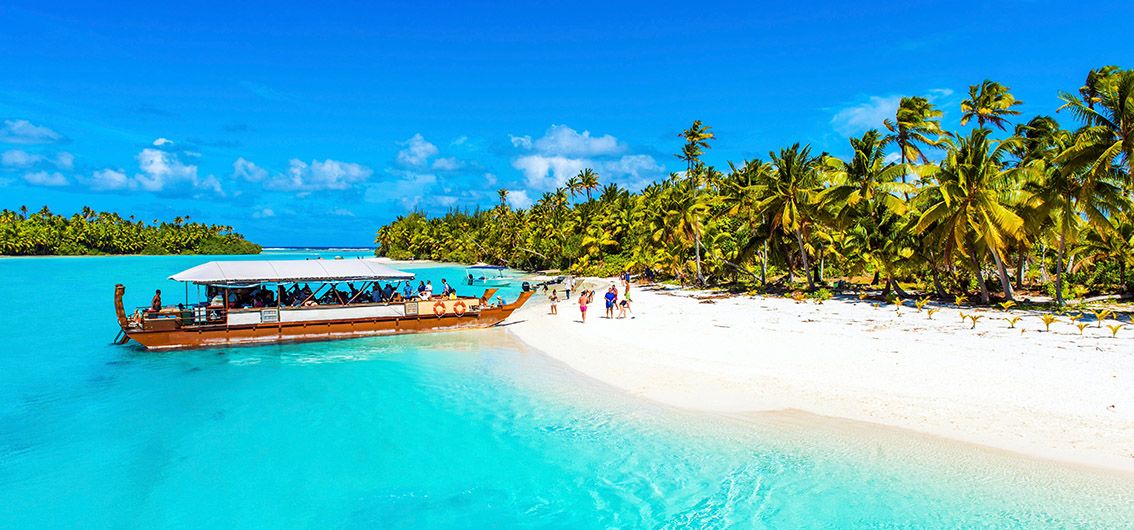 Anlandung auf Aitutaki