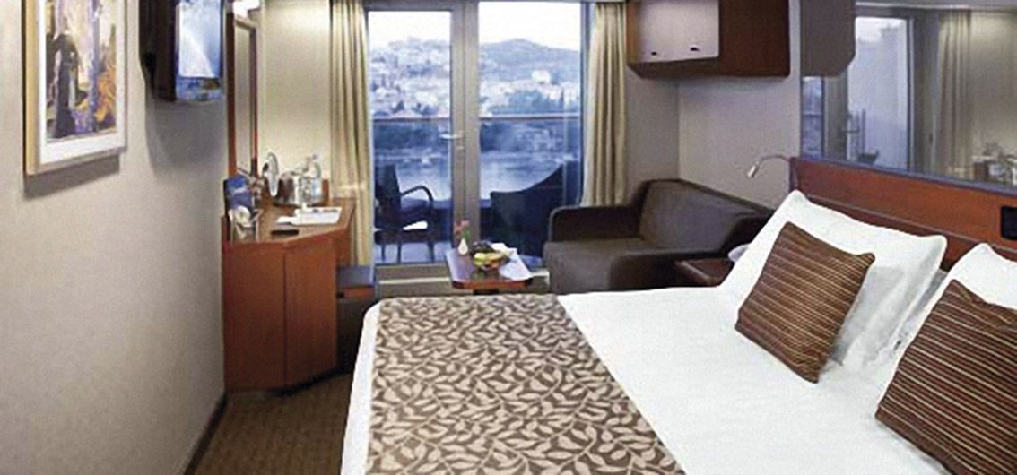 Balkon-Kabine (Kat. VD, ca. 20 m² )