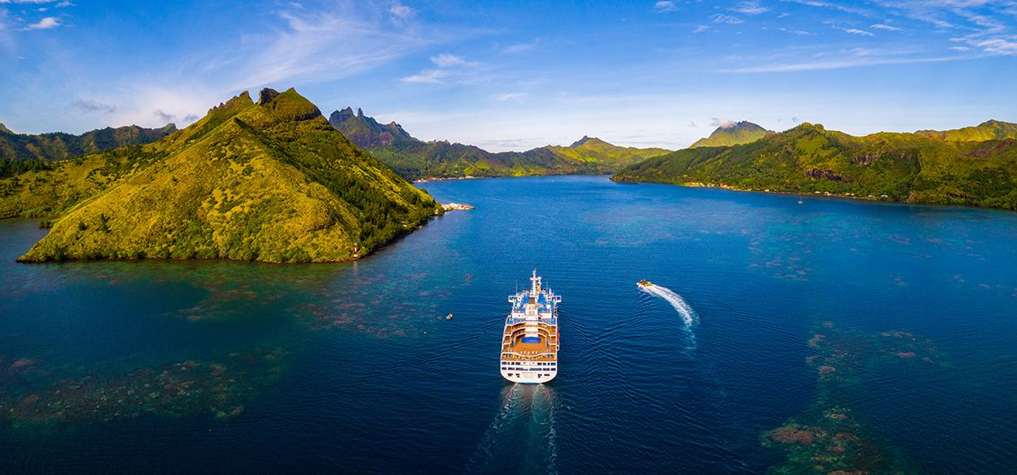 Ihr Schiff Aranui 5 bei den Austral Inseln