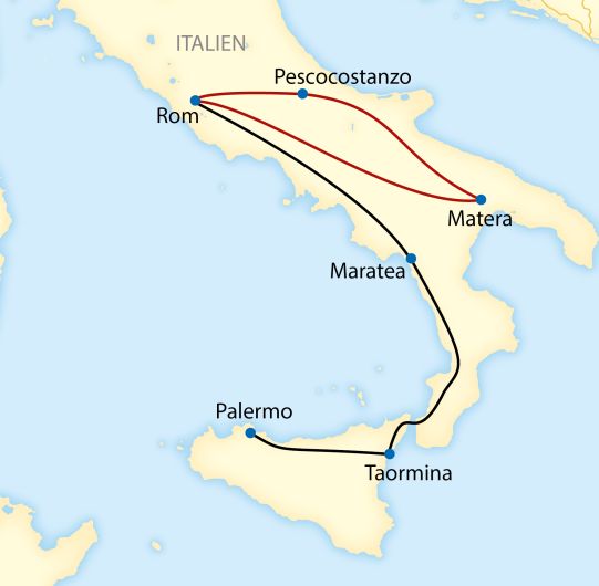 Karte_Italien mit Orient Express La Dolce Vita_2782_2783_2026