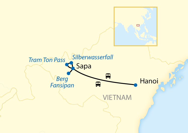 Vietnam-Zugreise – Baustein Sapa
