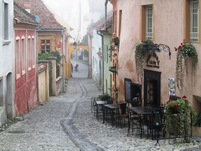 Historische Gasse in Sibiu